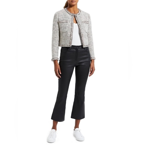 Theory NWT Tweed Cropped Jacket SZ12 - Picture 2 of 7